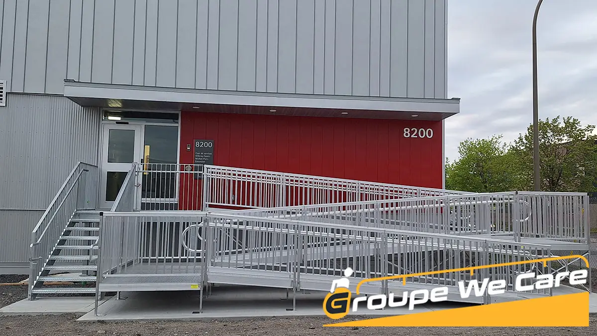 Rampe d'accès commerciale Latitude installée à Villeray, Montréal